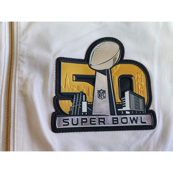 Nike NFL On-Field Apparel Carolina Panthers Super Bowl 50 Sideline Jacket Large - Picture 5 of 11